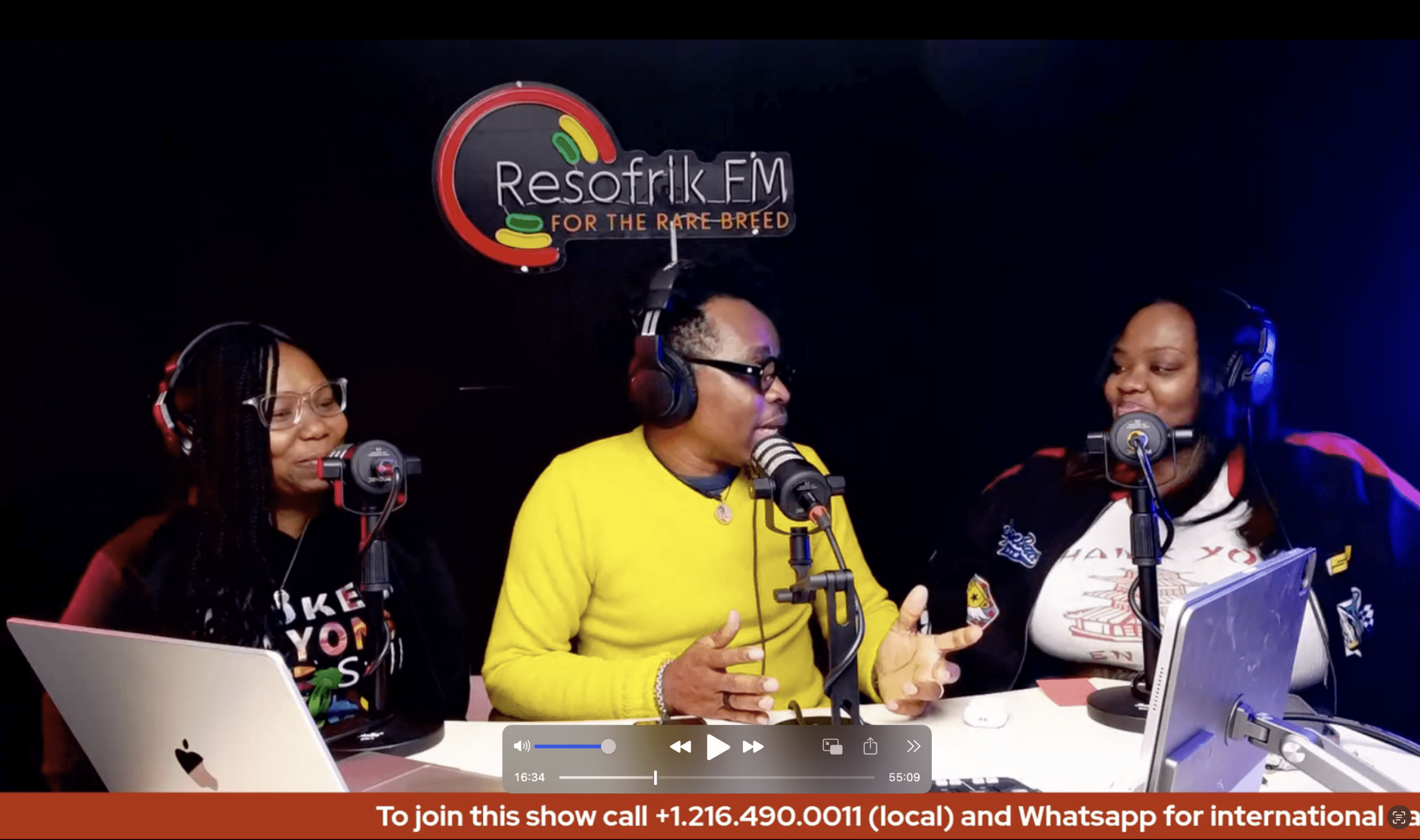 Behind the scenes of a Reggae broadcast session